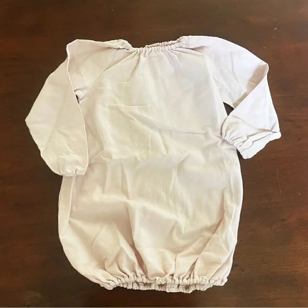 Opililai Italian Baby Girls Dress Mauve Organic Cotton Blend Size 18 M